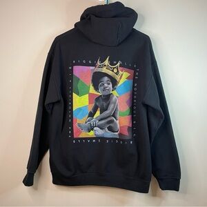 Notorious B.I.G. Biggie Smalls Multi-color Black Hoodie Size Medium
